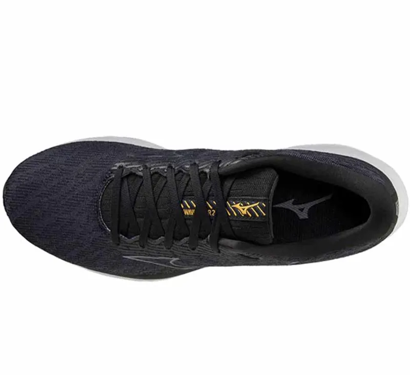 Mizuno Men's Wave Rider 26 2E WIDE - Grey/Yellow-3